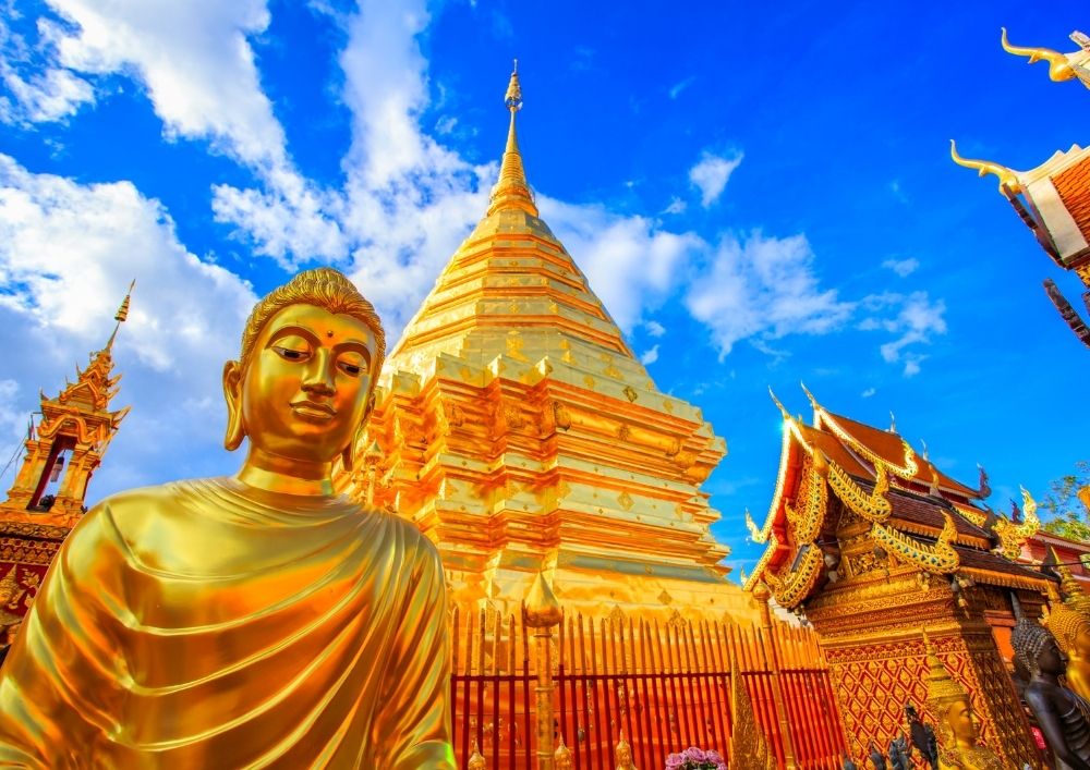 Templo Wat Phra That Doi Suthep en Tailandia.