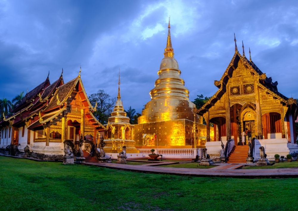 Templo Wat Phra Singh en Tailandia.