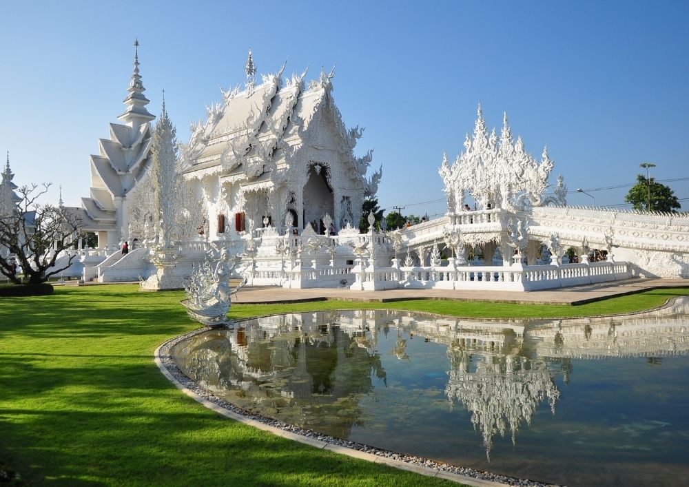 Templo Wat Rong Khun en Tailandia.
