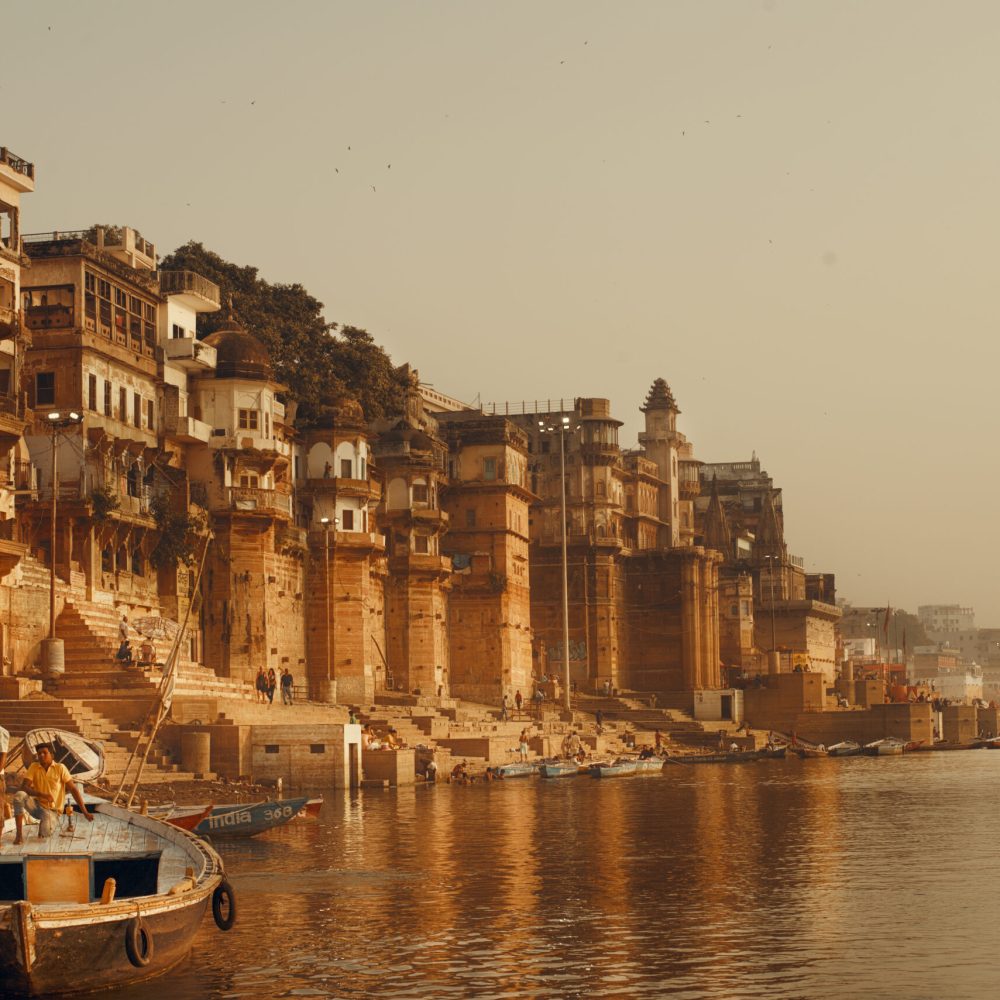 VARANASI, INDIA - November 2015. Ganga river in Varanasi, India.